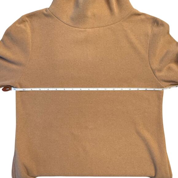 Dudley Stephens Camel Fleece Park Slope Turtleneck Pullover – Women’s Small - Picture 12 of 13